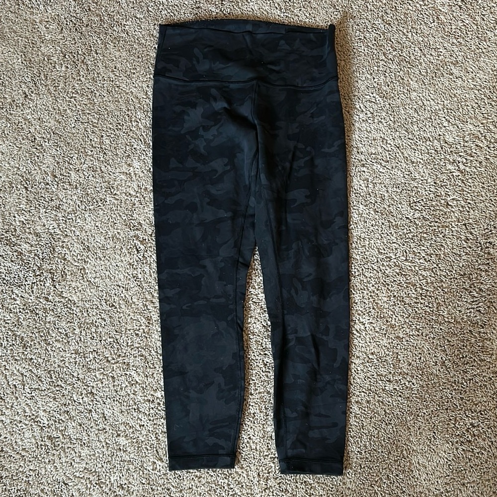 lululemon athletica Black Camo Leggings